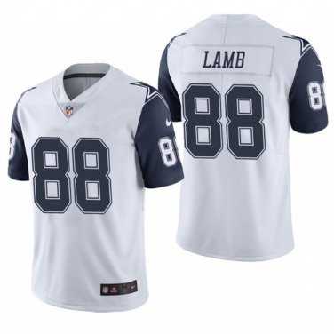 Men Dallas Cowboys 88 Lamb White Nike Vapor Untouchable Limited NFL Jerseys